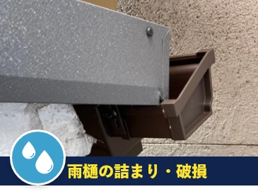 雨樋の詰まり・破損